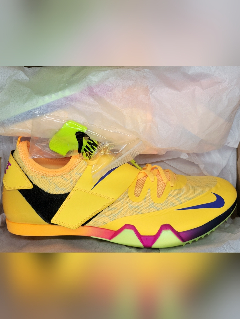 Nike Zoom Pole Vault Elite Citron Pulse Sz 13 Men NIB
